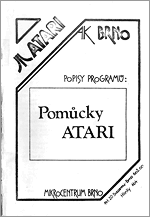 Obálka — Pomůcky Atari