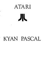Obálka — Atari Kyan Pascal