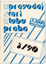 Obálka — Zpravodaj Atari Klubu Praha 3/1990