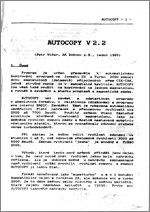 Obálka — Autocopy v2.2